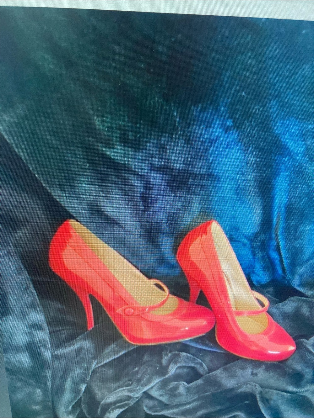Red Patent Mary Jane High Heels - Women's Dress Pumps